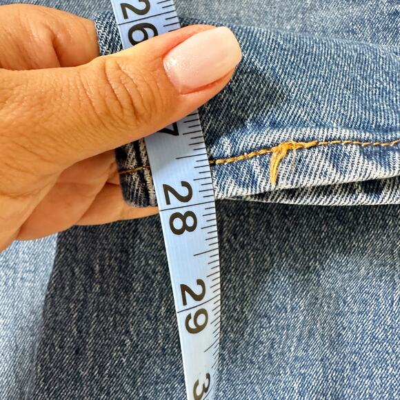 Levi's Wedgie Straight Fit Jeans Dark Wash Women 32 - Picture 8 of 9